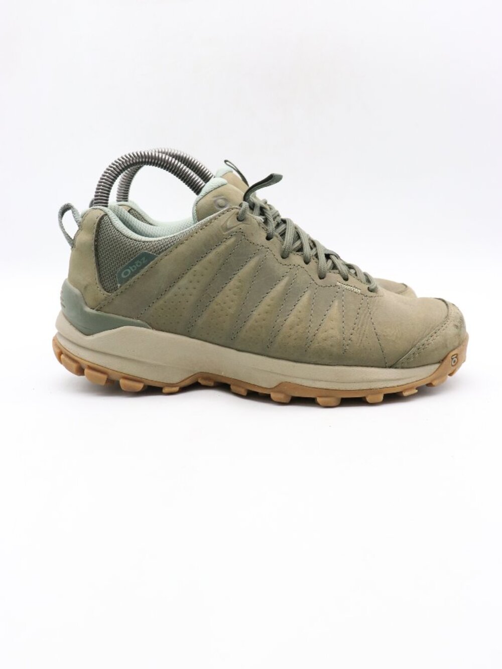 Oboz Sypes Low Leather Women's Size 6.5 Green Trail Hiking Outdoor Sneakers